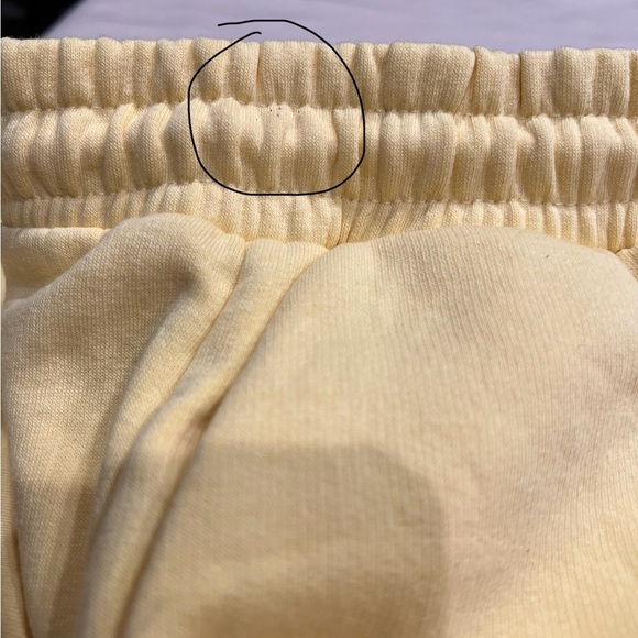 Zara Yellow Sweat Pants Joggers Classic Elastic Drawstring Waist Size Large NWT - Picture 11 of 13